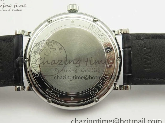 MIROTIME 0520 Portofino Automatic SS MKF 1:1 Best Edition White Dial On Black Leather Strap MIYOTA 9015 V Original 7204